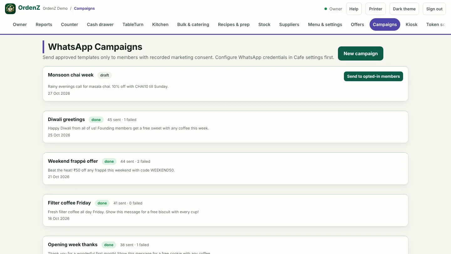 WhatsApp campaigns